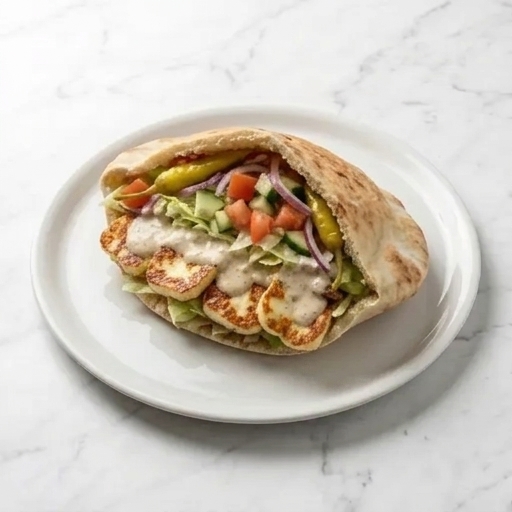 Halloumi i Pitabröd