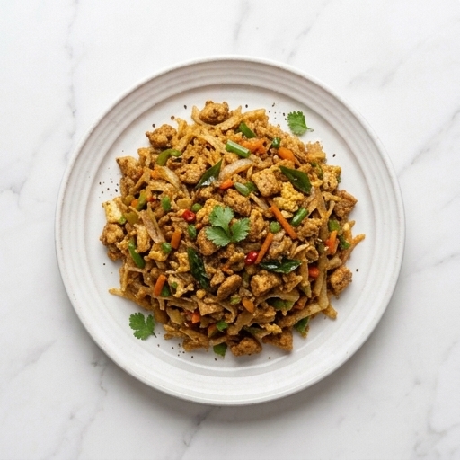 Kothu Roti Kyckling