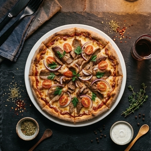 Kebab Pizza