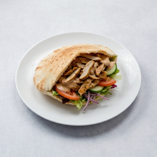 Kyckling kebab pitabröd