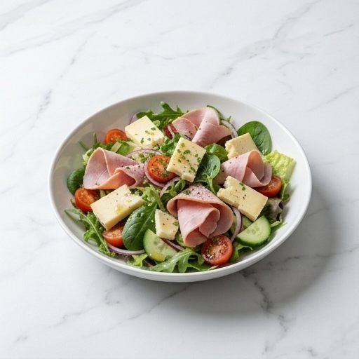 Skink- och ostsallad