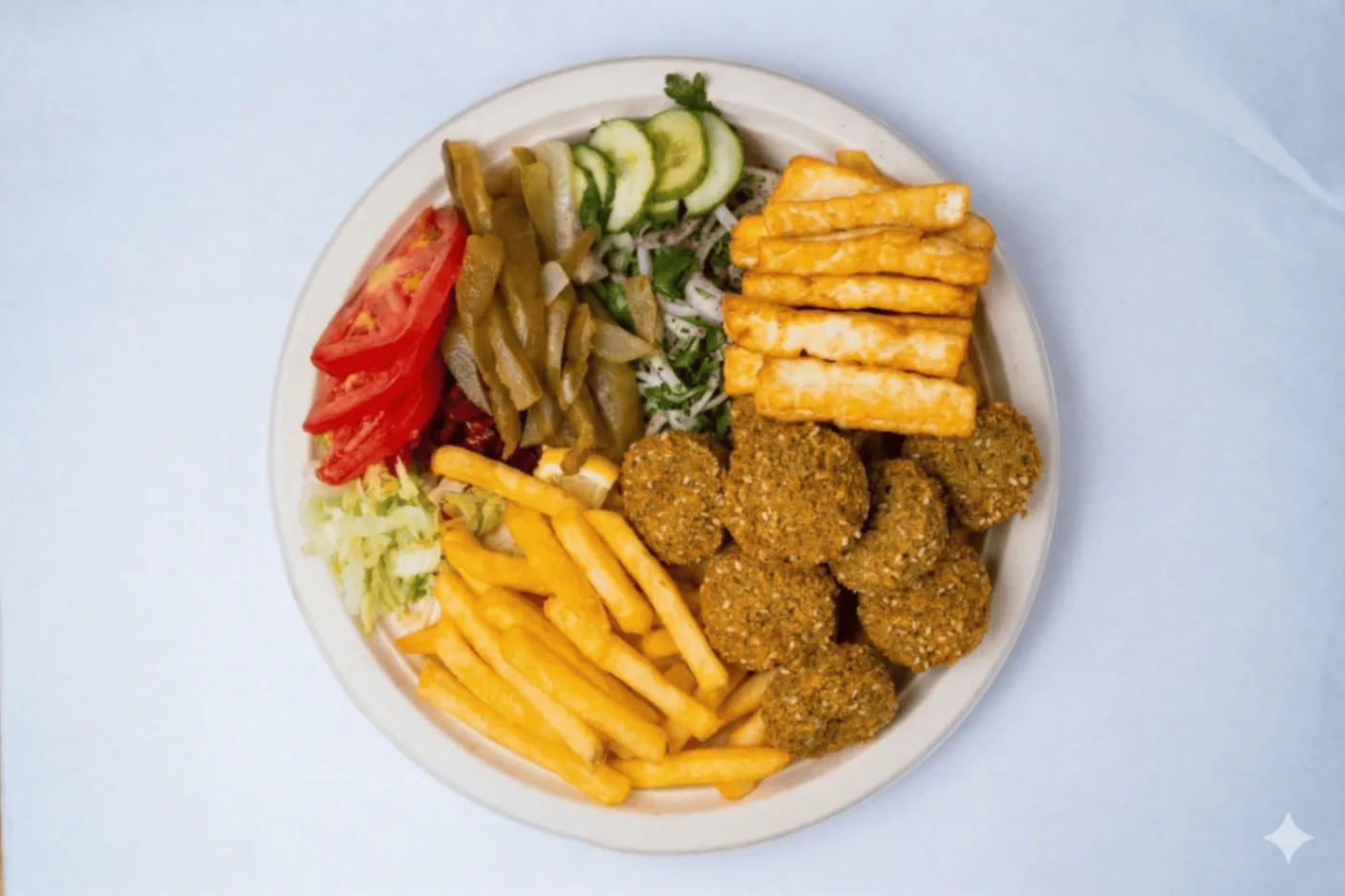 Mixtallrik Falafel & Halloumi