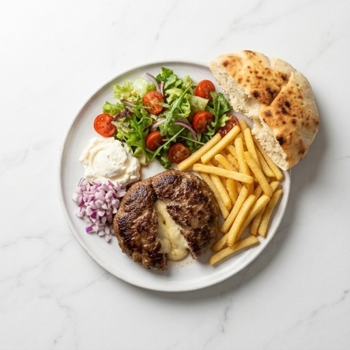 Pljeskavica med Ost & Pommes