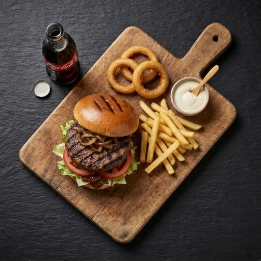 Kolgrillad Vitlöksburgare 220 g