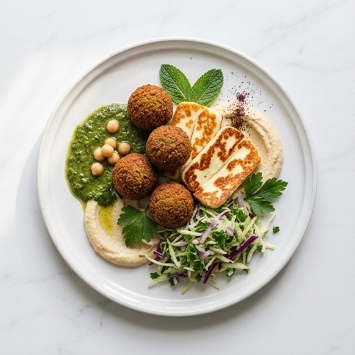 3. Falafel & Halloumi