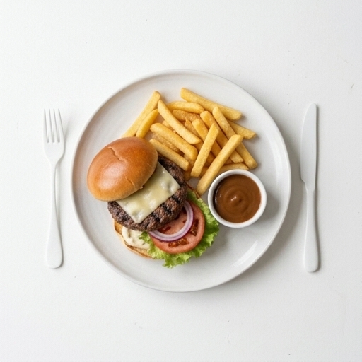 Hamburgertallrik