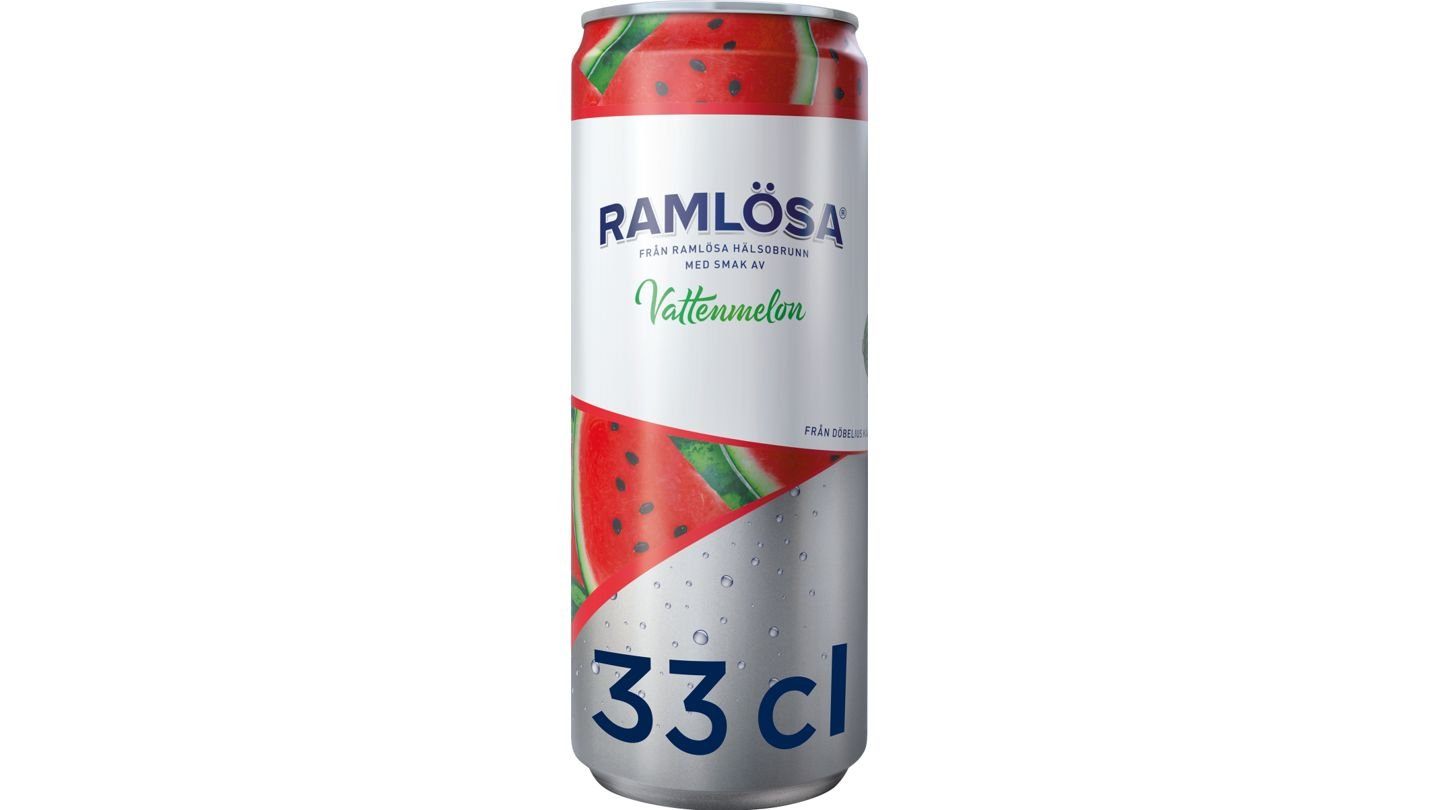Kolsyrat Vatten Vattenmelon 33 cl - Ramlösa
