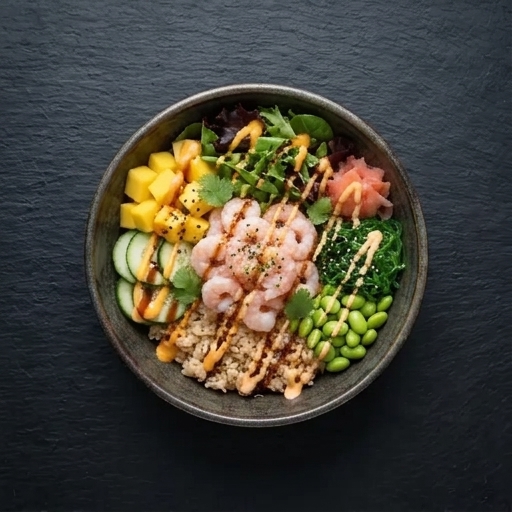 Räkor Poke Bowl