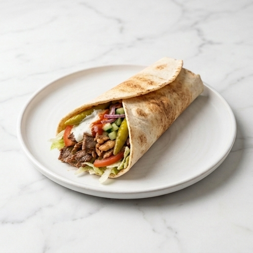 Kebab-och kycklingrulle