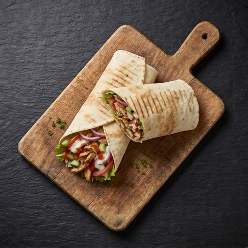 Kyckling kebab rulle