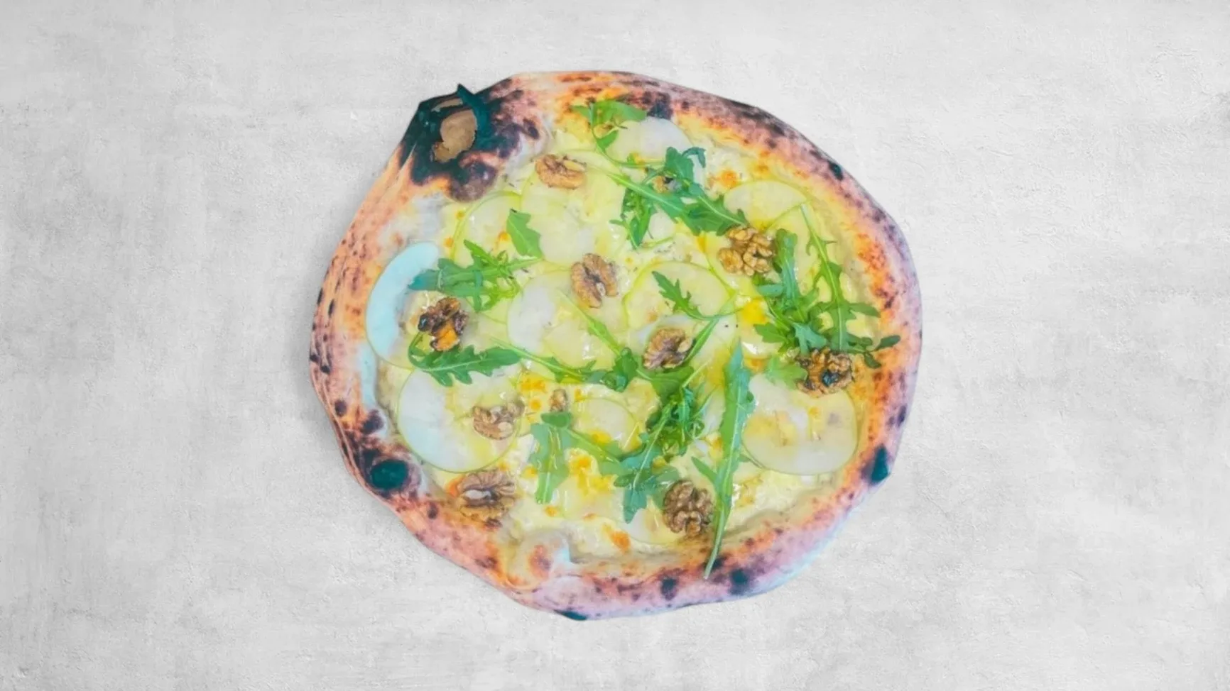 Pizza con Mela e Miele (Bianco)