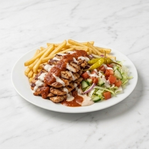 Kycklingtallrik med pommes