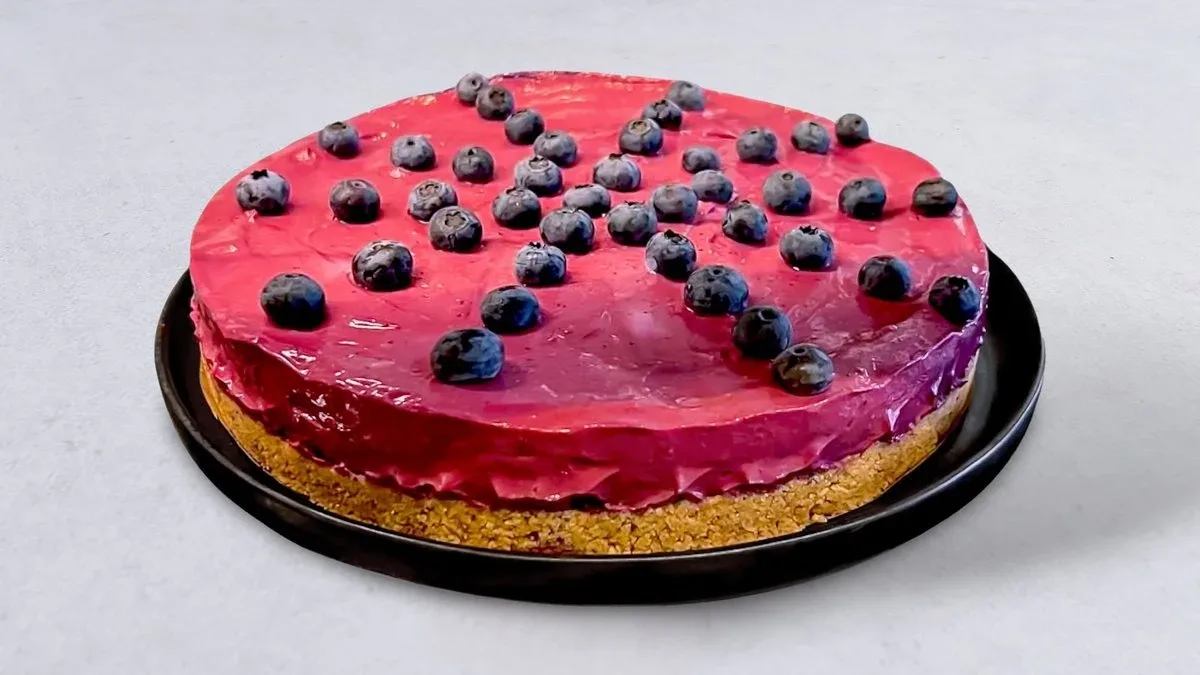 Blåbärscheesecake (Tårta)