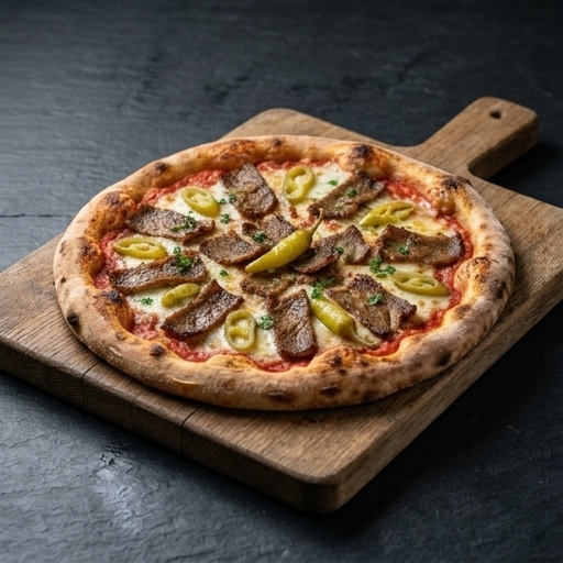 Vegansk Kebabpizza