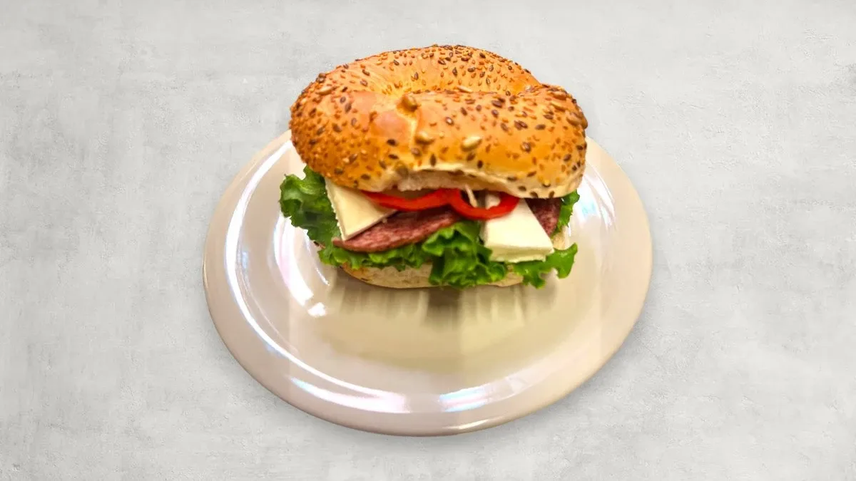 Brie & Salami Bagel