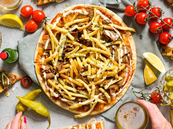 Kebab med pommes 