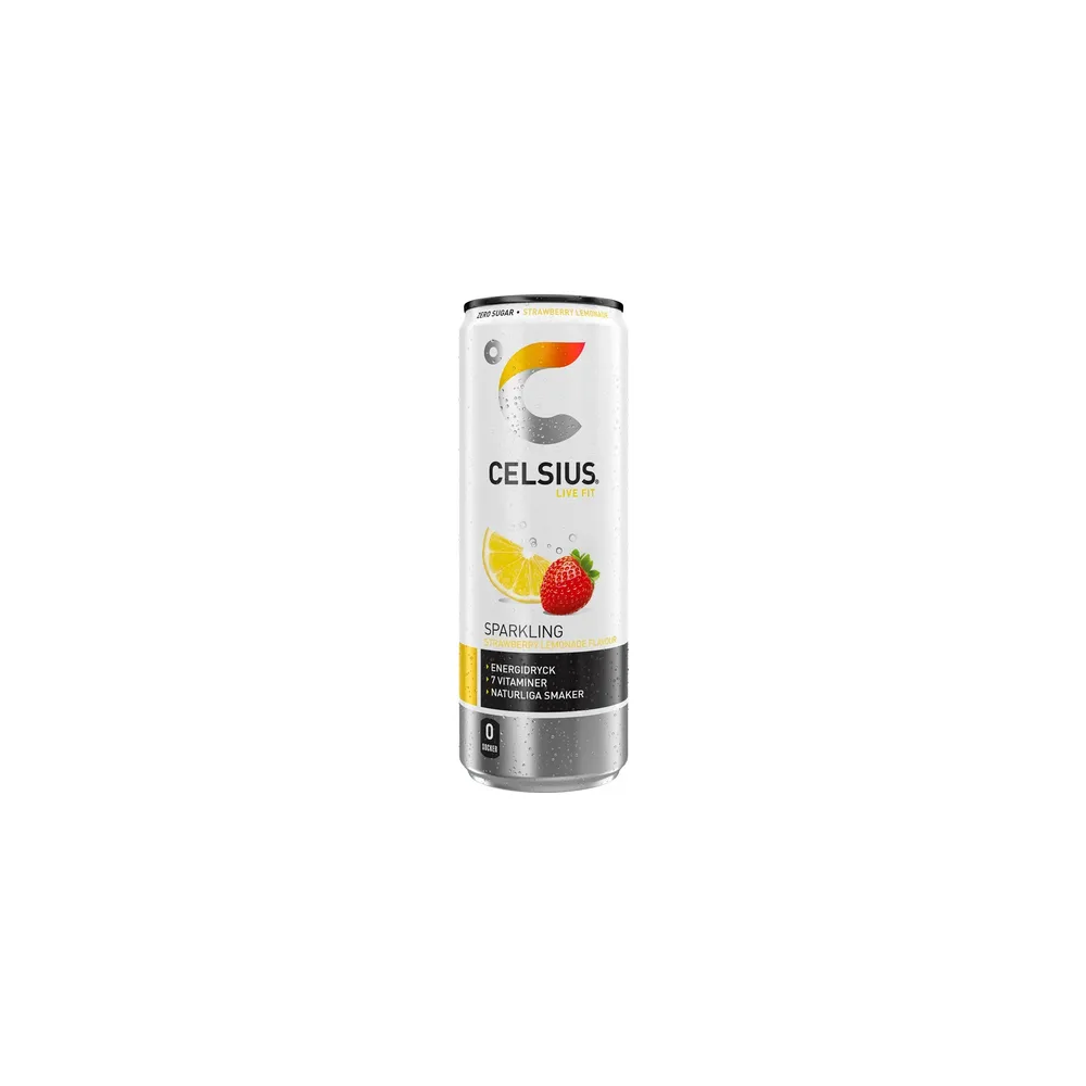 Celsius Citron Jordgubb 33cl
