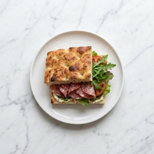 Italiensk Salami Focaccia