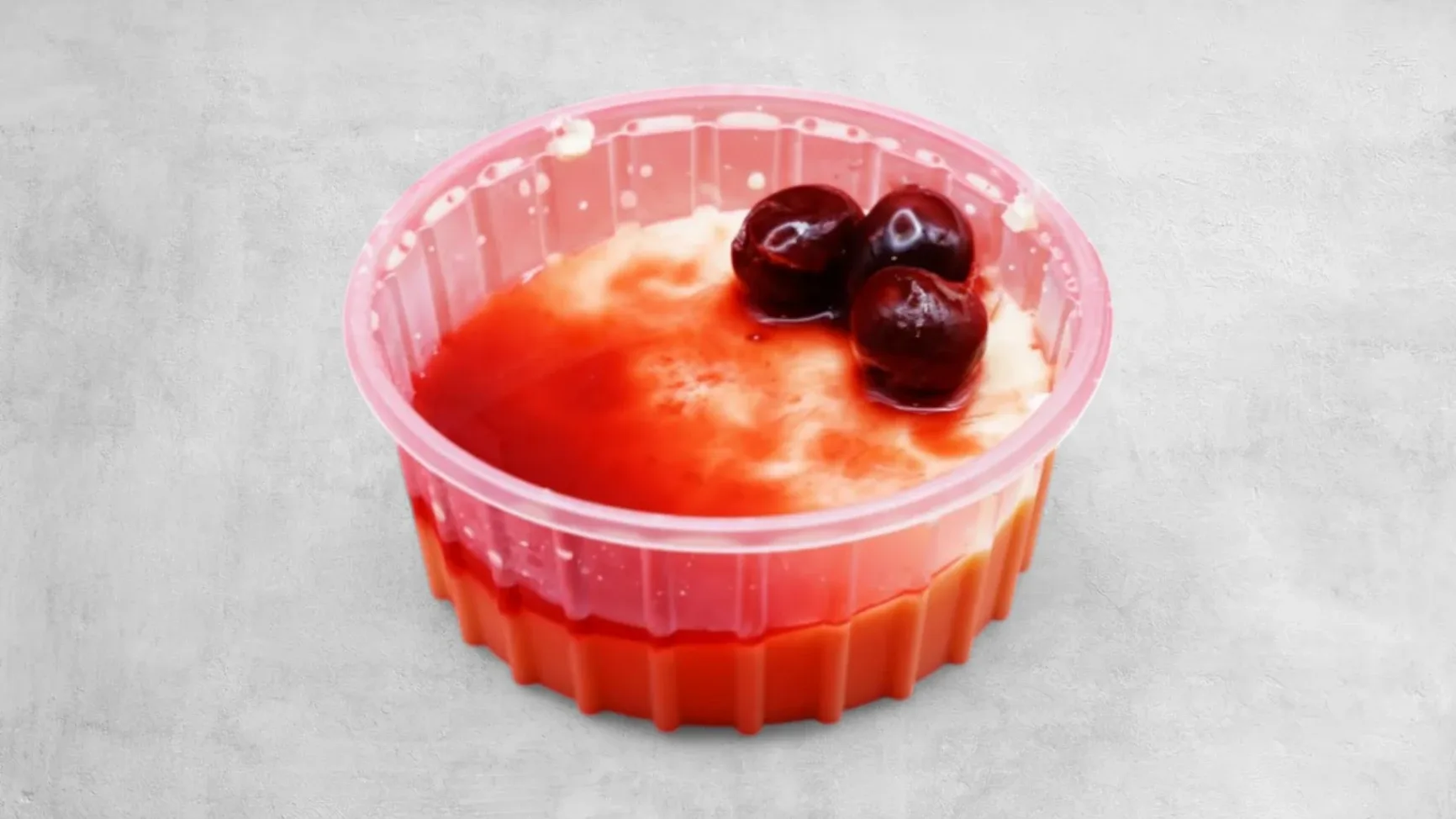 Panna cotta with bourbon vanilla & amarena cherries