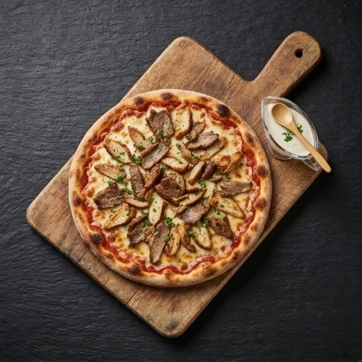 Shawarma pizza
