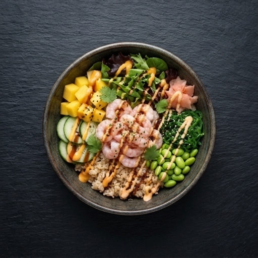 Räkor Poke Bowl