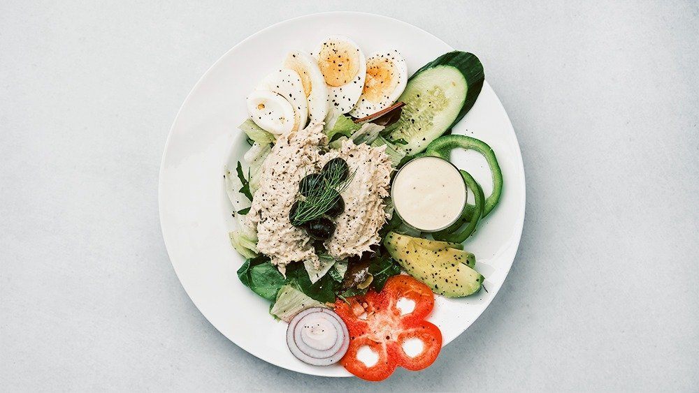 Sallad med Tonfisk i Olja