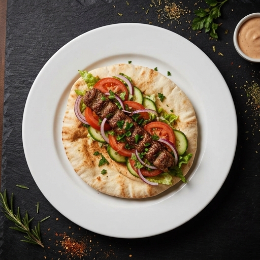 Kebab i Irakiskt Bröd