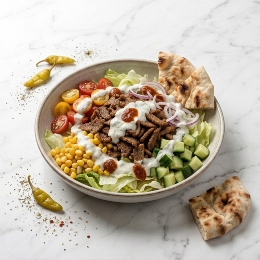 Kebab/Gyrossallad