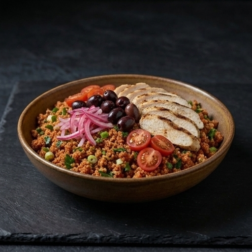 Kisir-Sallad med Kyckling