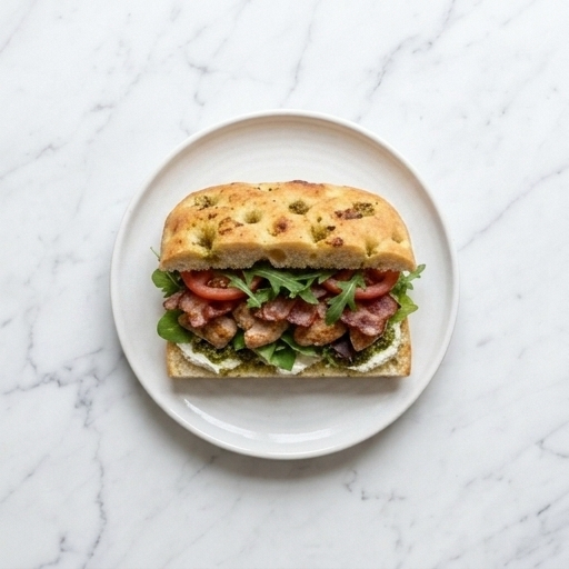 Kyckling & Bacon Focaccia