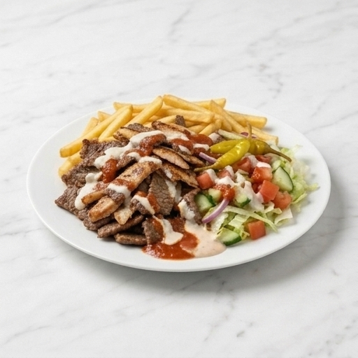 Möllans specialtallrik med pommes