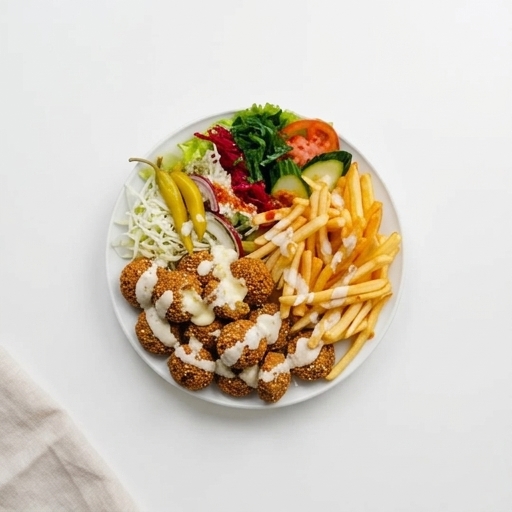Falafel med ost