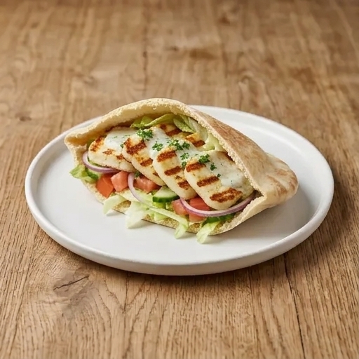 Halloumi i pitabröd