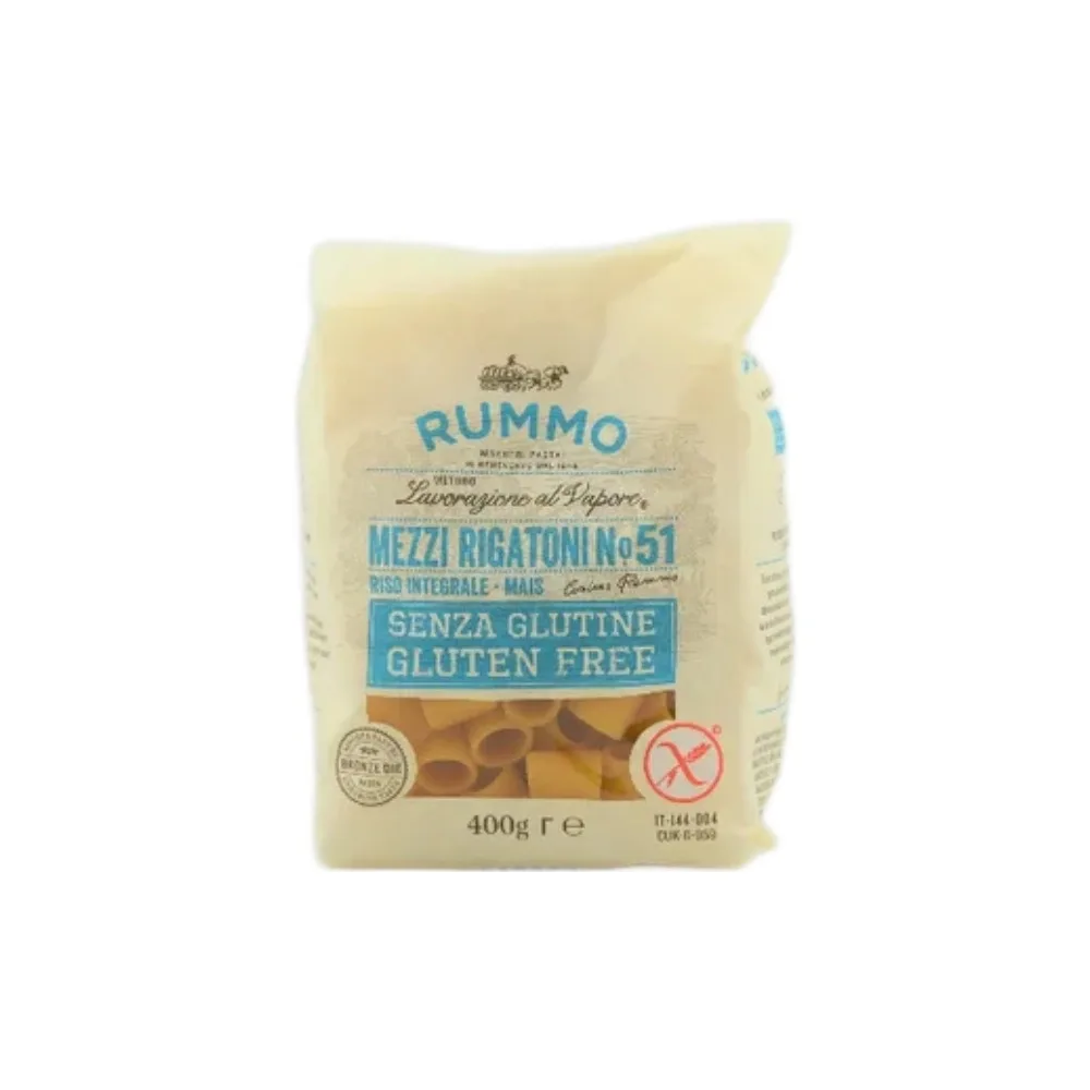 Glutenfria Mezzi Rigatoni Rummo 400g