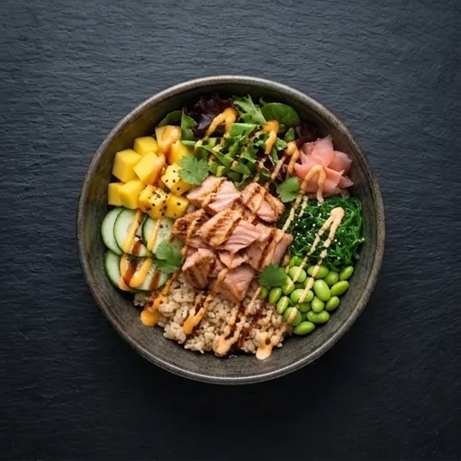 Grillad Lax Poke Bowl