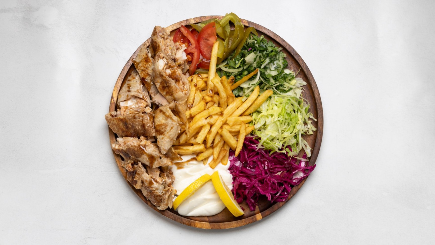 Arabisk Shawarma med Pommes - Meny