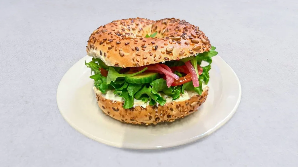 Vegetarisk Bagel