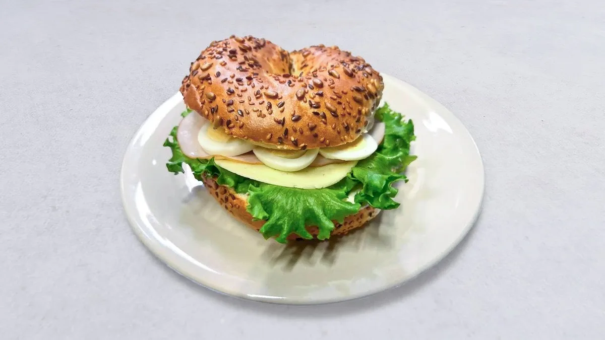 Ägg & Kalkon Bagel