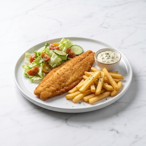 Rödspätta med Pommes